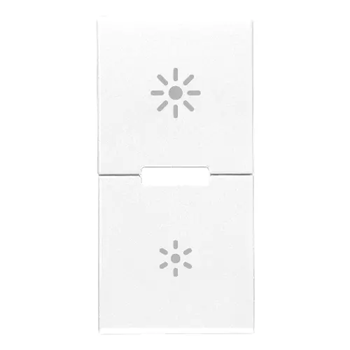 Vimar - 20755.3.B - Due mezzi tasti 1M dimmer bianco