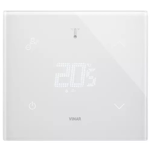 Vimar - 21514.H.70 - Termostato domótico HOTEL2M blanco diam.