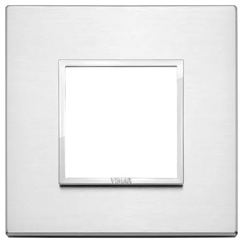 Vimar - 21642.01 - Placca 2M alluminio brillante