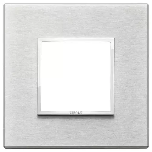 Vimar - 21642.02 - Plate 2M aluminium Next grey