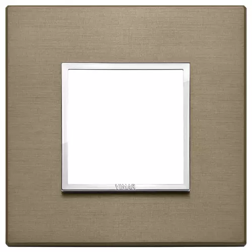 Vimar - 21642.05 - Plaque 2M aluminium bronze foncé