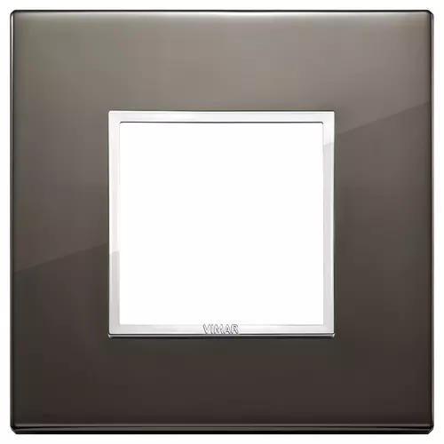 Vimar - 21642.06 - Placa 2M aluminio negro zafiro