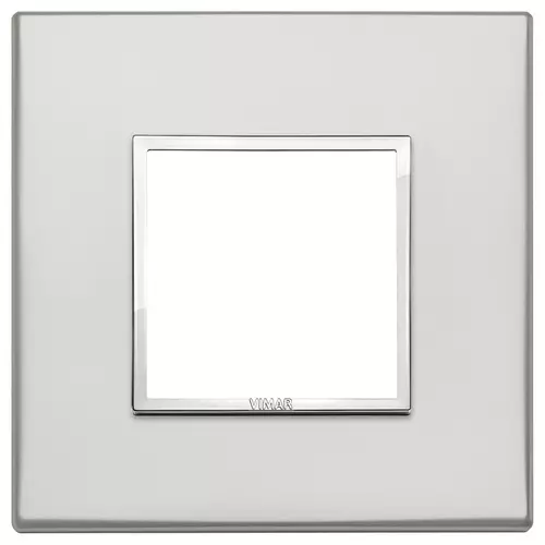 Vimar - 21642.07.01 - Placa 2M aluminio plata