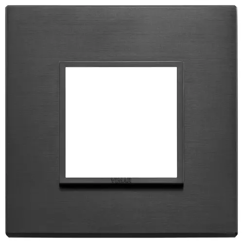 Vimar - 21642.18 - Placca 2M nero totale