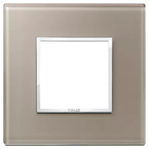 Vimar - 21642.74 - Placa 2M cristal marrón ópalo