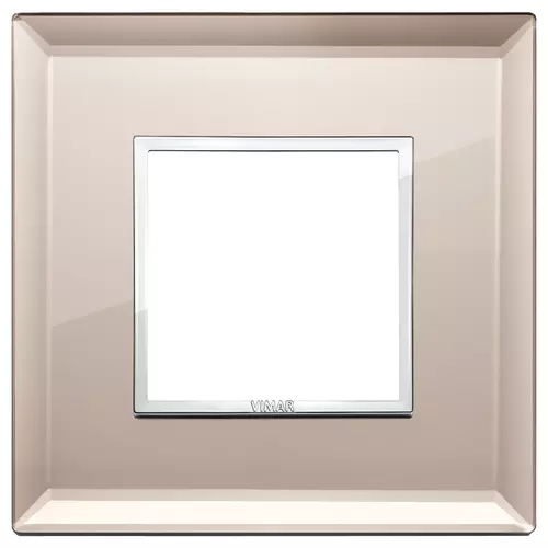 Vimar - 21642.75 - Plaque 2M cristal bronze glacé