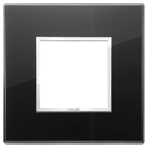 Vimar - 21642.76 - Placa 2M cristal negro diamante