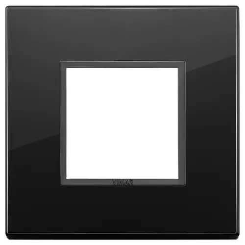 Vimar - 21642.88 - Placca 2M nero totale diamante