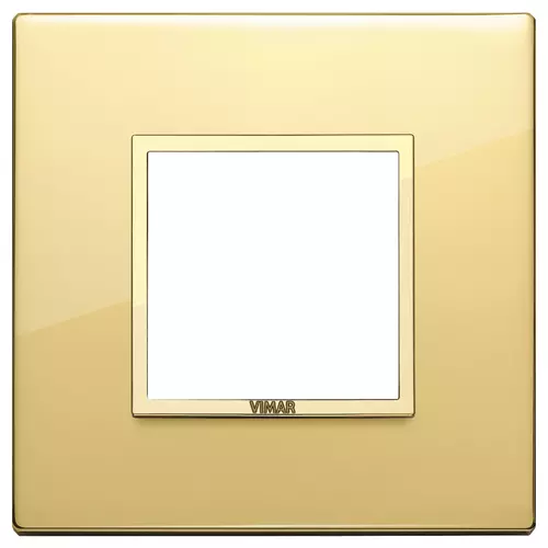 Vimar - 21642.G09 - Placa 2M aluminio oro pulido