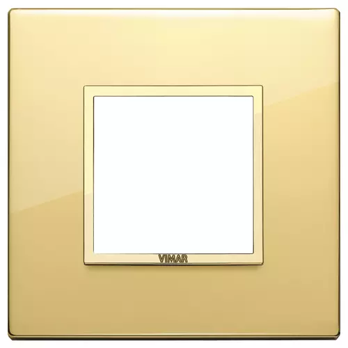 Vimar - 21642.G09 - Placca 2M oro totale lucido