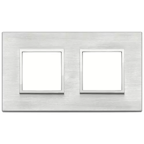 Vimar - 21643.02 - Plaque 4M (2+2) entraxe71 gris Next