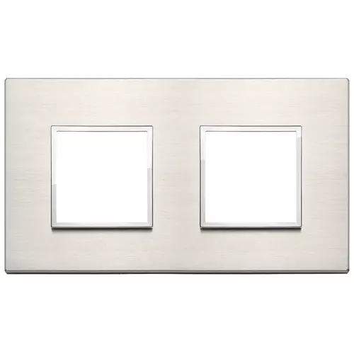 Vimar - 21643.08 - Plaque 4M (2+2) entraxe71 titane