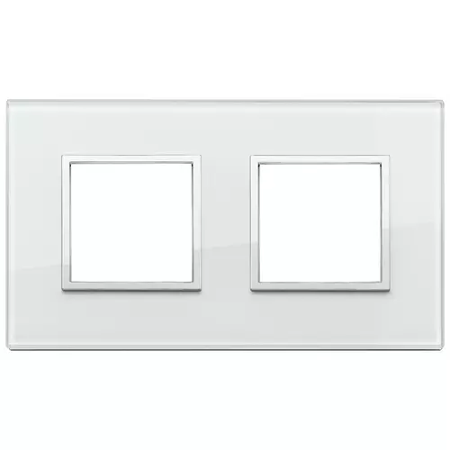 Vimar - 21643.71 - Plaque 4M (2+2) entraxe71 eau