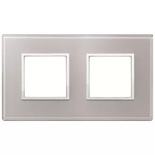 Vimar - 21643.73 - Plate 4M (2+2) 71mm pearl grey