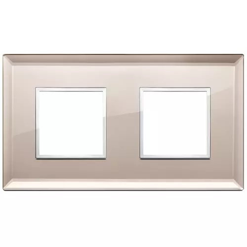 Vimar - 21643.75 - Placca 4M (2+2) int71 specchio bronzato