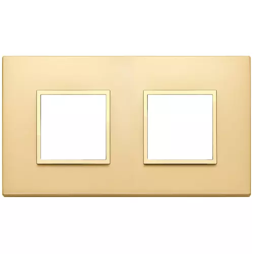 Vimar - 21643.G10 - Plate 4M (2+2) 71mm satin gold