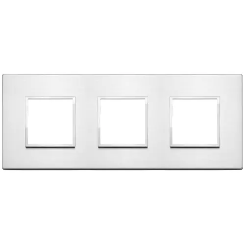 Vimar - 21644.01 - Plaque 6M (2+2+2) entraxe71 aluminium b