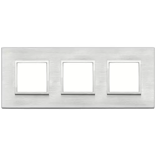 Vimar - 21644.02 - Plaque 6M (2+2+2) entraxe71 gris Next