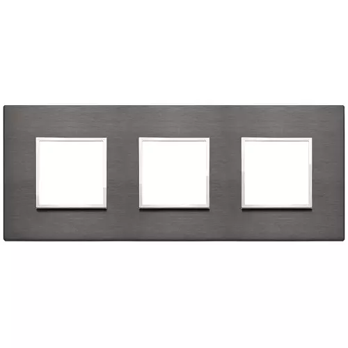 Vimar - 21644.03 - Plaque 6M (2+2+2) entraxe71 gris lave