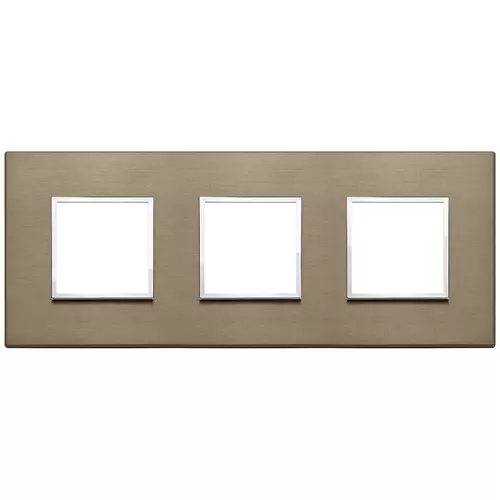 Vimar - 21644.05 - Plate 6M (2+2+2) 71mm dark bronze