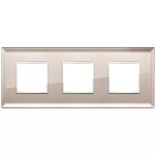 Vimar - 21644.75 - Plate 6M (2+2+2) 71mm bronze mirror