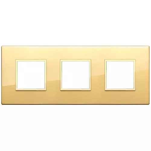 Vimar - 21644.G09 - Plate 6M (2+2+2) 71mm polished gold