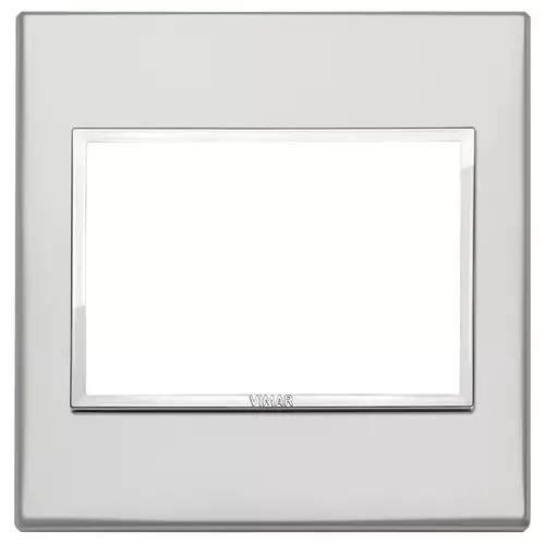 Vimar - 21648.07.01 - Plaque 3M BS argent