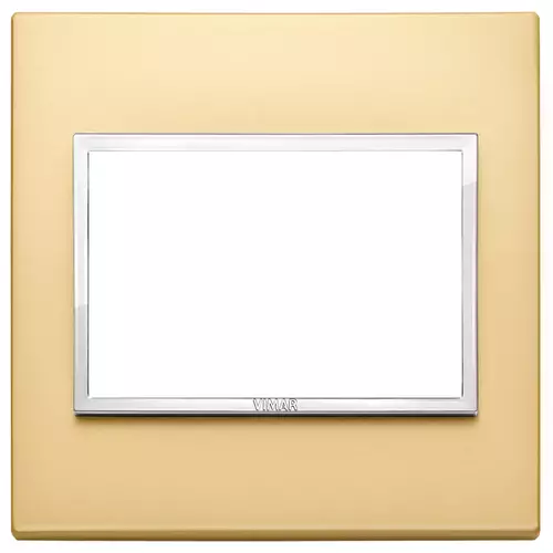 Vimar - 21648.10 - Plate 3M BS satin gold