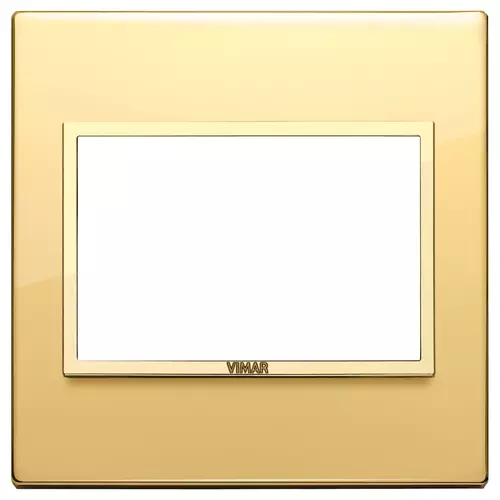 Vimar - 21648.G09 - Abdeckrahmen 3M BS glänzendgold