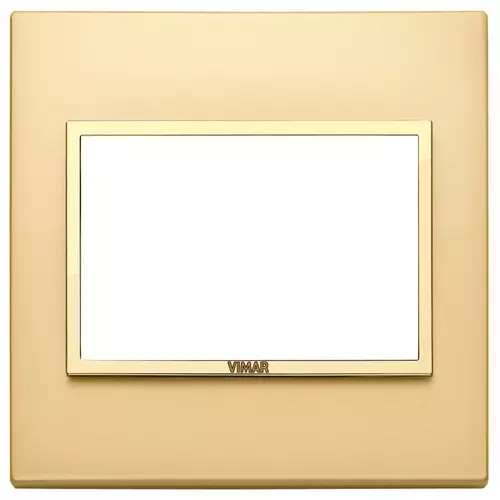 Vimar - 21648.G10 - Plate 3M BS satin gold