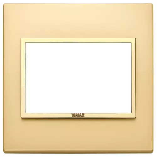 Vimar - 21648.G10 - Placa 3M BS oro satinado