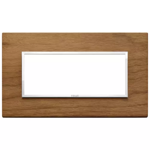 Vimar - 21649.31 - Placa 5M BS madera nogal italiano