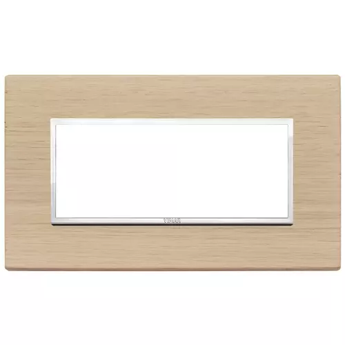 Vimar - 21649.32 - Plaque 5M BS bois rouvre blanc