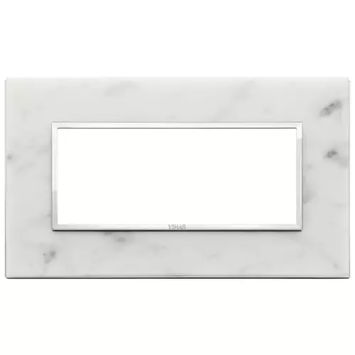 Vimar - 21649.51 - Placca 5M BS bianco di Carrara