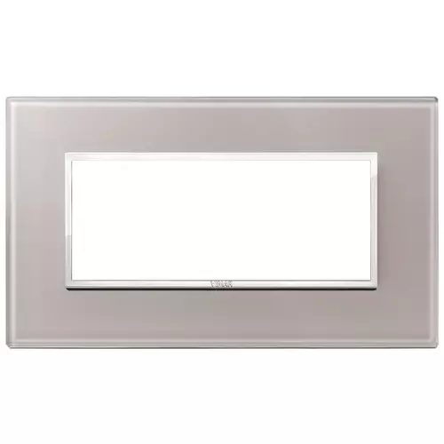 Vimar - 21649.73 - Plaque 5M BS cristal gris perle