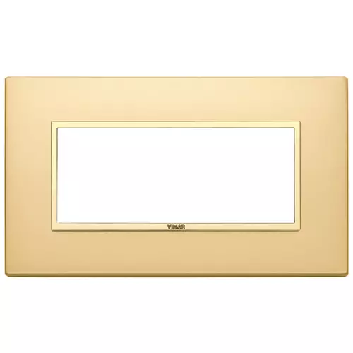 Vimar - 21649.G10 - Plate 5M BS satin gold