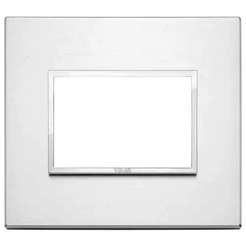 Vimar - 21653.01 - Placca 3M alluminio brillante