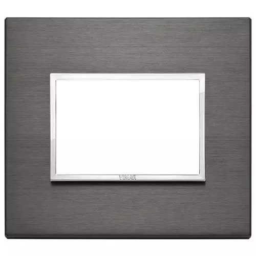 Vimar - 21653.03 - Plate 3M aluminium lava grey