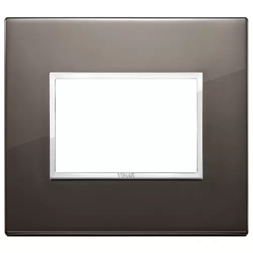 Vimar - 21653.06 - Plaque 3M aluminium noir saphir