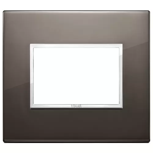 Vimar - 21653.06 - Plate 3M aluminium black sapphire