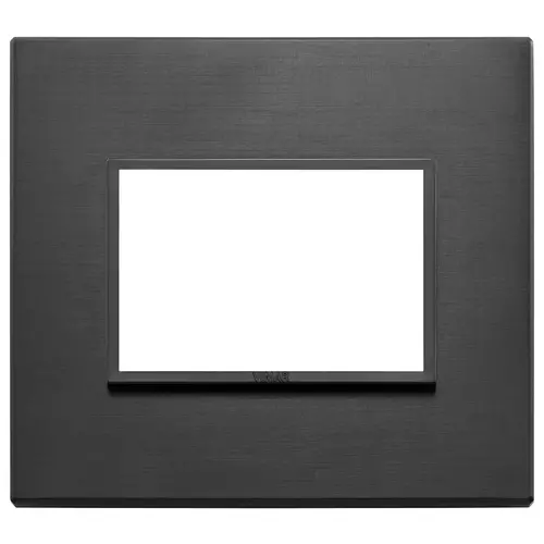 Vimar - 21653.18 - Plaque 3M aluminium noir total