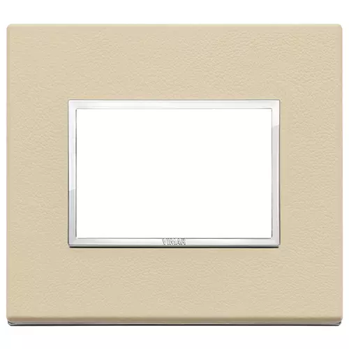 Vimar - 21653.21 - Placa 3M piel natural crema