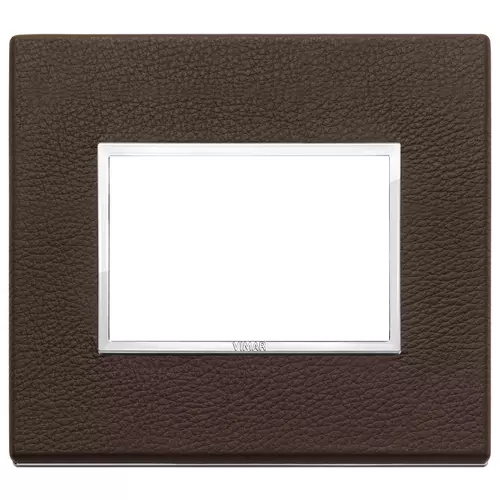 Vimar - 21653.22 - Plate 3M leather tobacco