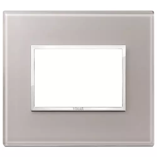 Vimar - 21653.73 - Plaque 3M cristal gris perle