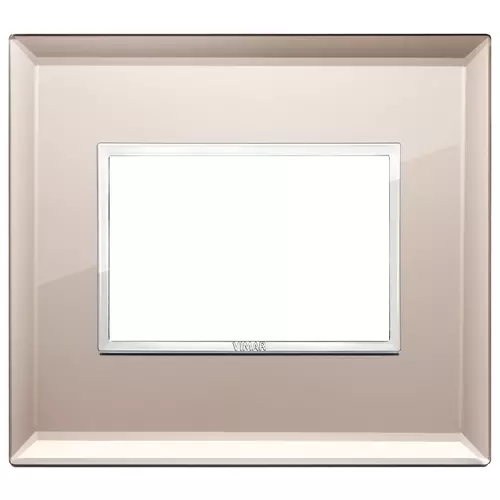 Vimar - 21653.75 - Plaque 3M cristal bronze glacé