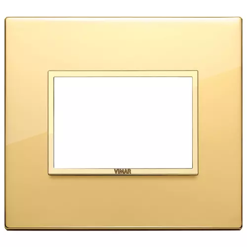 Vimar - 21653.G09 - Plate 3M aluminium polished gold