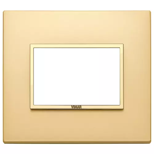 Vimar - 21653.G10 - Placca 3M oro totale satinato