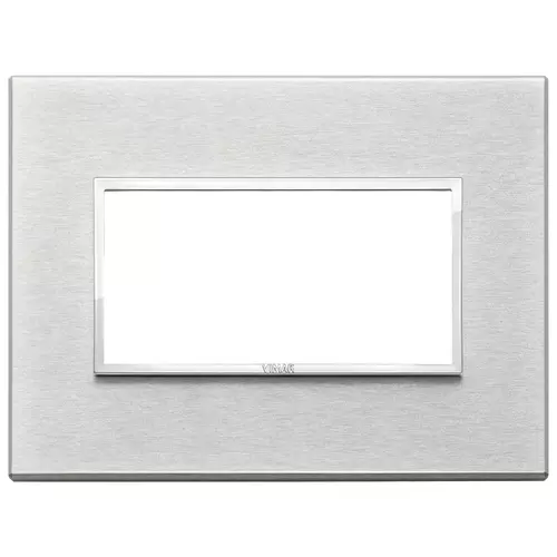 Vimar - 21654.02 - Plate 4M aluminium Next grey