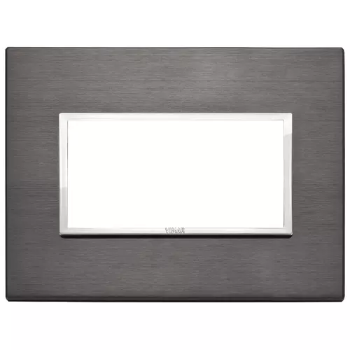 Vimar - 21654.03 - Plate 4M aluminium lava grey
