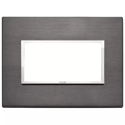 Vimar - 21654.03 - Placa 4M aluminio gris lava